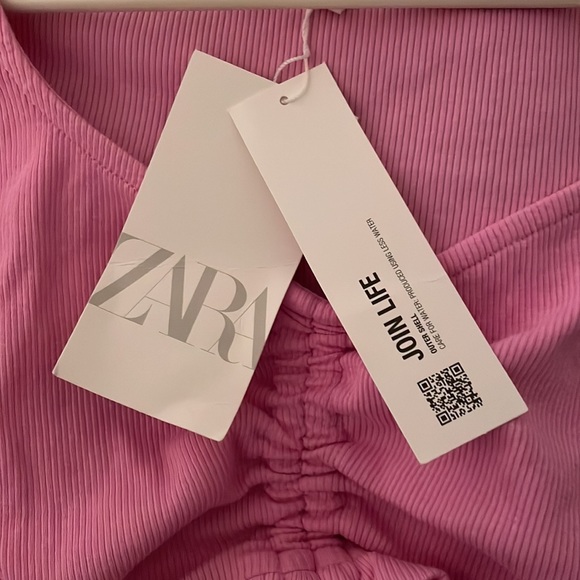 Light Pink Zara Crop Top - Picture 5 of 6